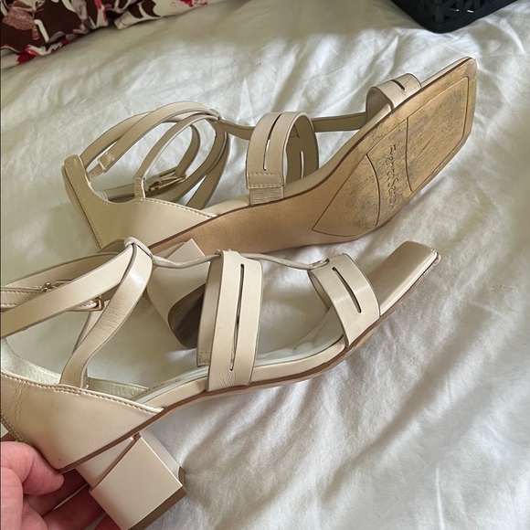Franco Sarto Beige Strappy Heels - Picture 3 of 6